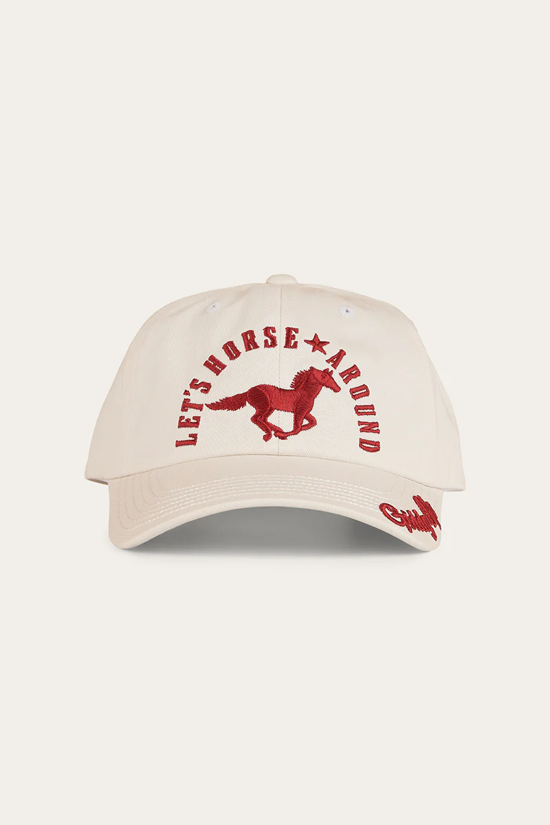Lets Horse Around Baseball Cap - Off White