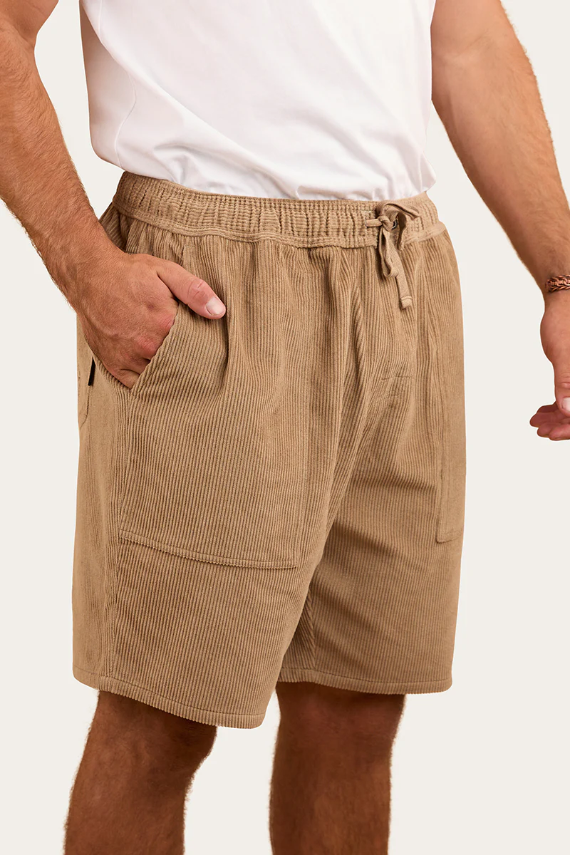 Countryside Mens Corduroy Walk Short - Dark Sand