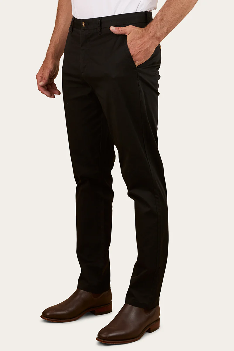 Parsons Mens Slim Fit Chino Pant - Black