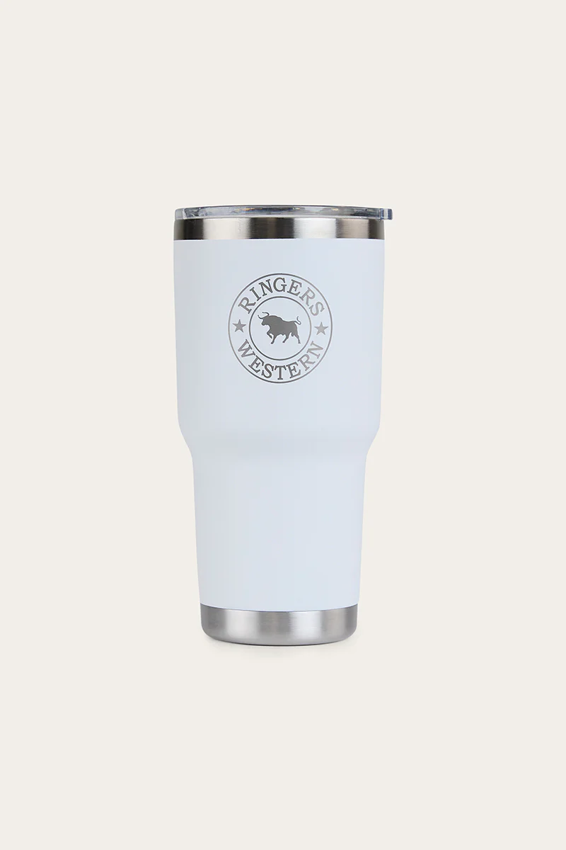 Yarra Powder Coated Insulated Tumbler - White