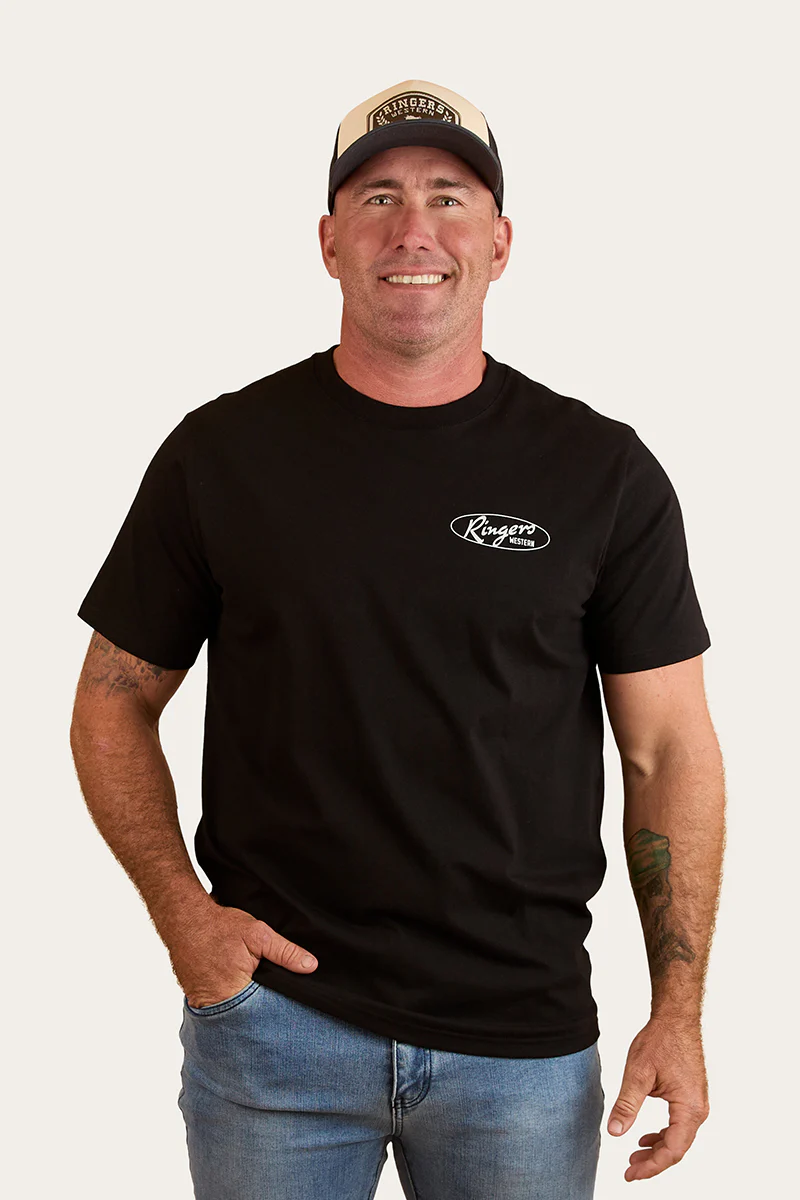 Mud Sweat Beers Mens Loose Fit T-Shirt - Black