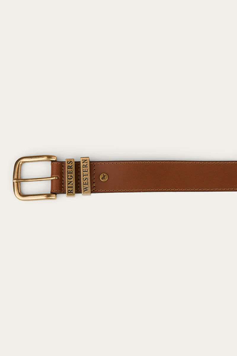 James Kids Belt - Tawny Brown / Gold