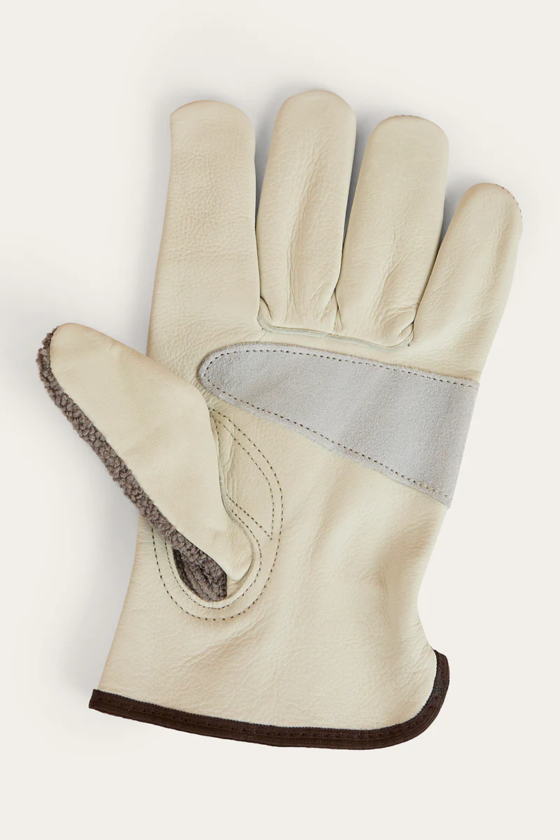 Big Dog Leather Gloves - Ivory
