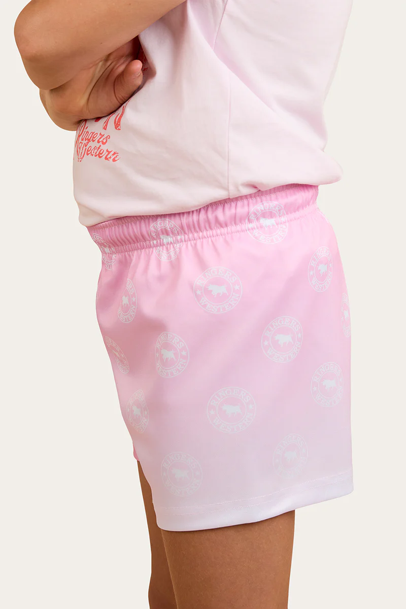 Signature Bull Kids Footy Short - Pink