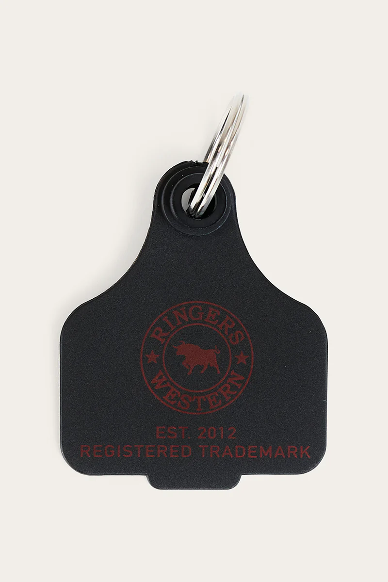 Cattle Tags - Black / Red