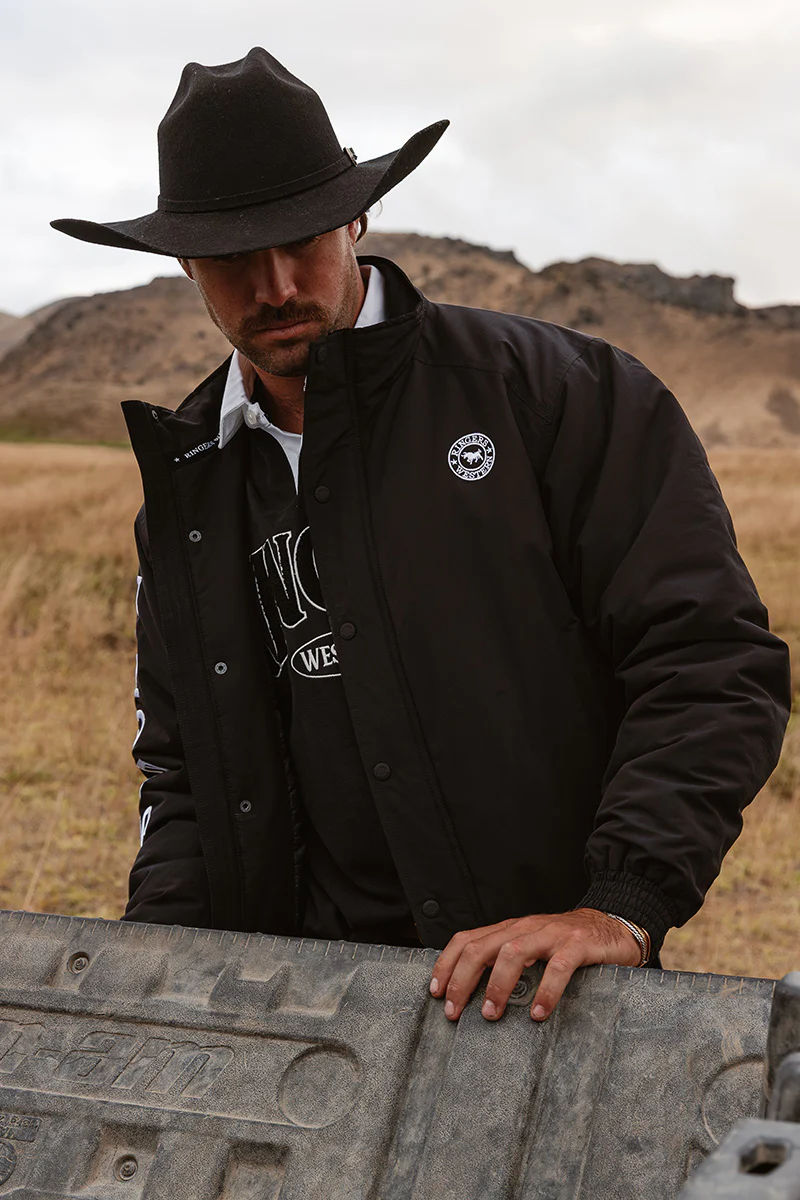 Kidman Mens Jacket - Black / White