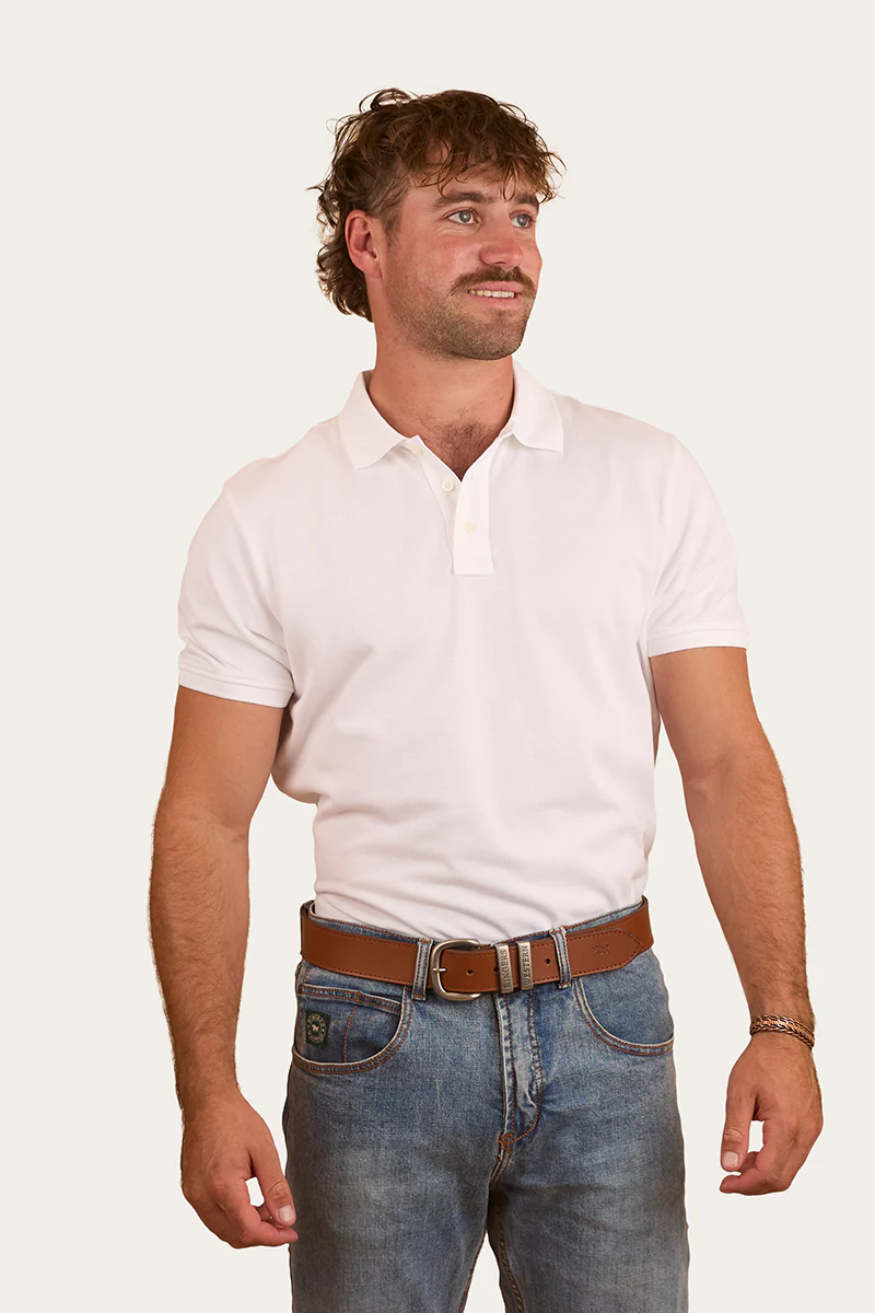 Custom Mens Polo - White