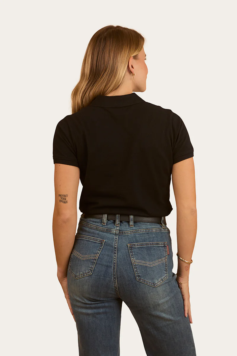 Custom Womens Polo - Black