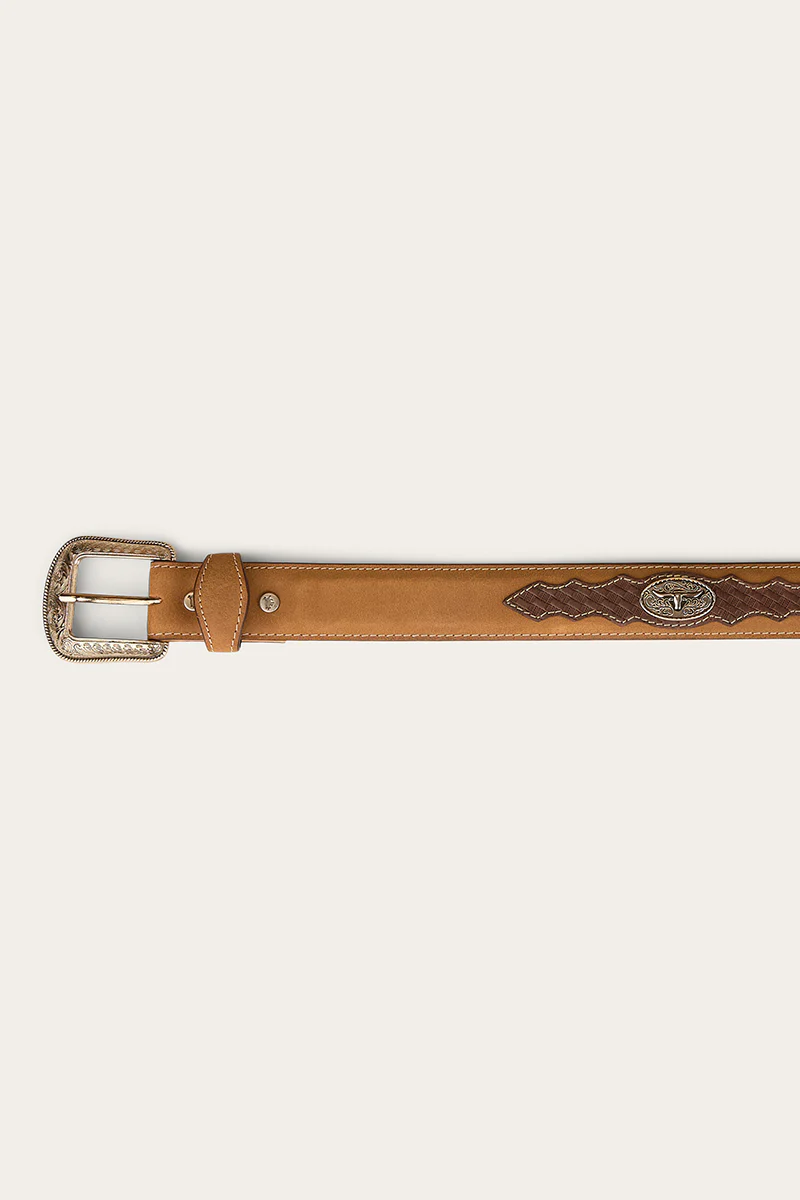 Cattleman Belt - Brown / Silver