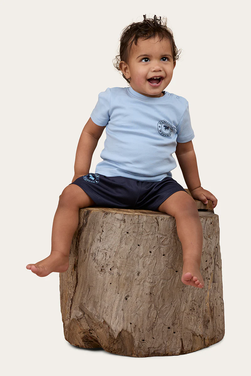 Signature Bull Babies T-Shirt - Blue / Navy