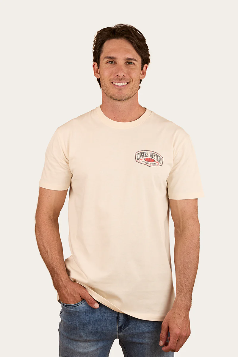 Bars Best Mens Stock Fit T Shirt - Off White