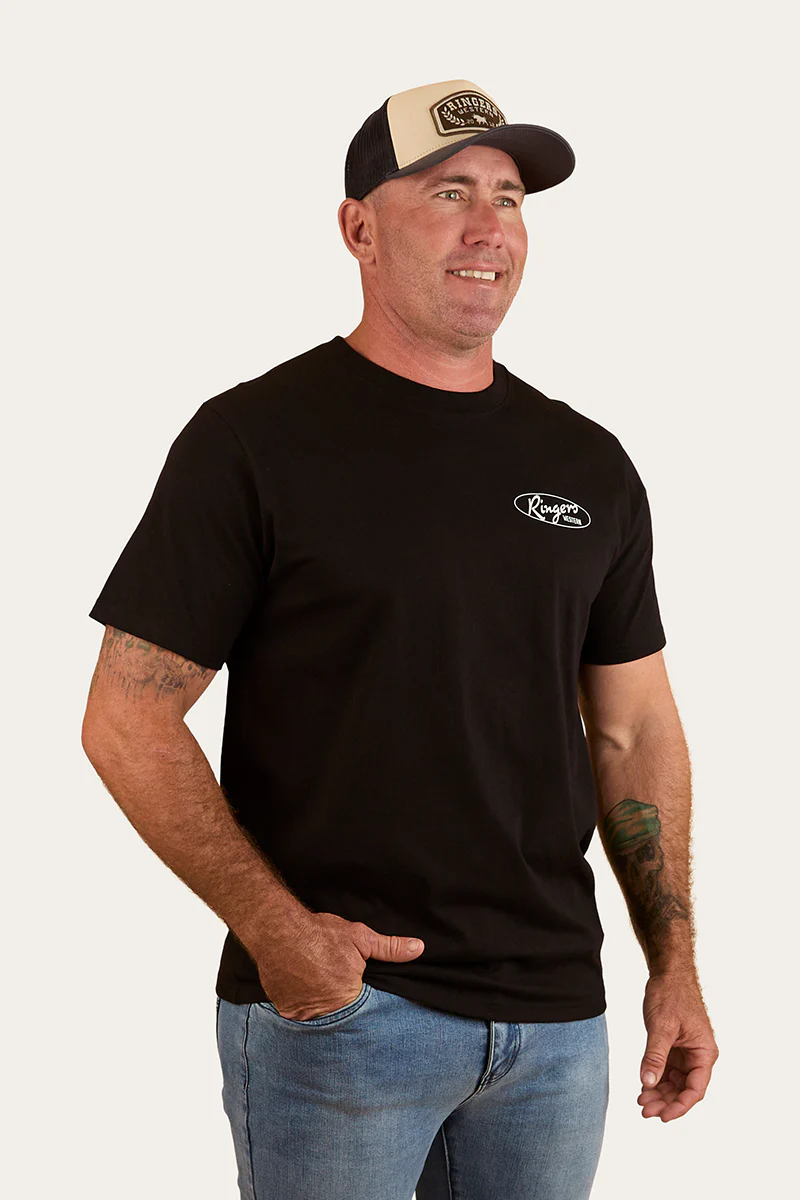 Mud Sweat Beers Mens Loose Fit T-Shirt - Black