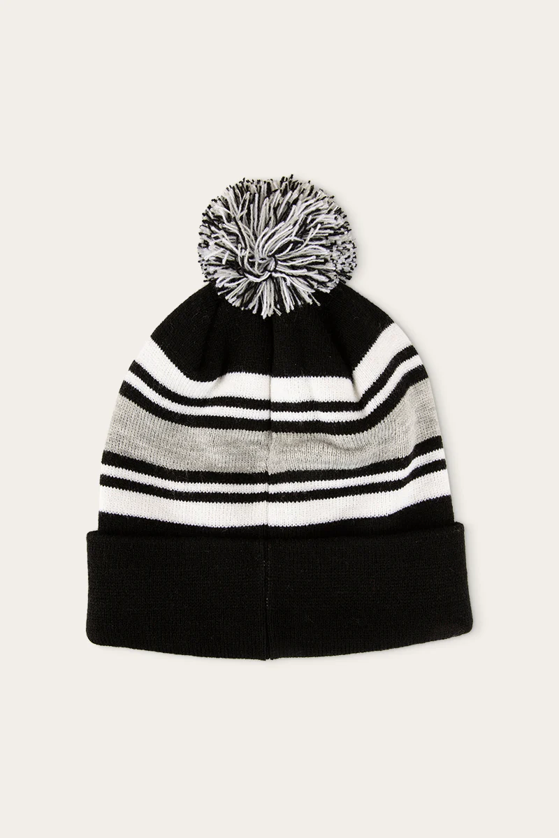 Cradle Mountain Beanie - Black/White/Grey