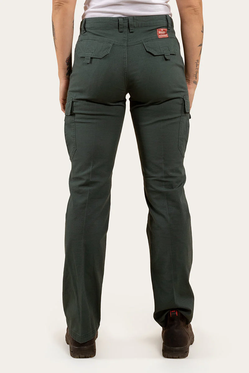 Zeehan Womens Ripstop Work Pants - Forest Green