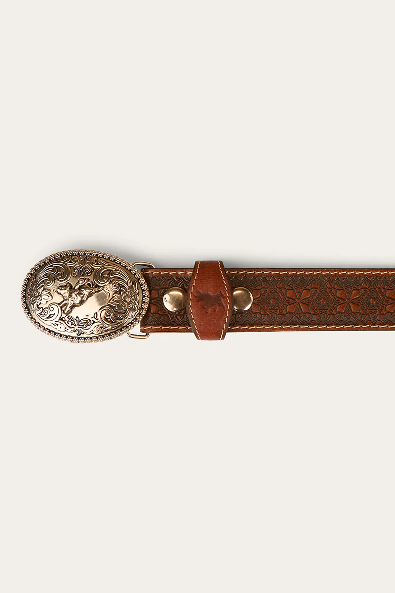 Dallas Belt - Brown / Silver