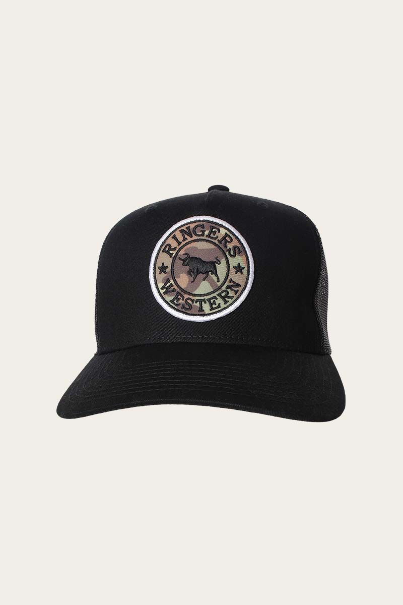 Signature Bull Trucker Cap - Black/Camo