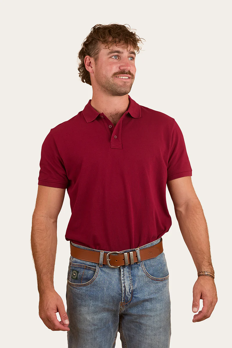 Custom Mens Polo - Burgundy