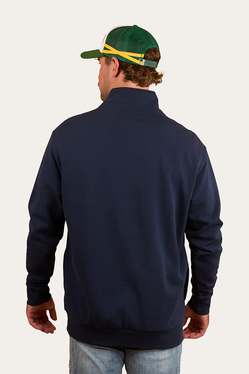 Strand Mens 1/4 Zip Crew - Navy
