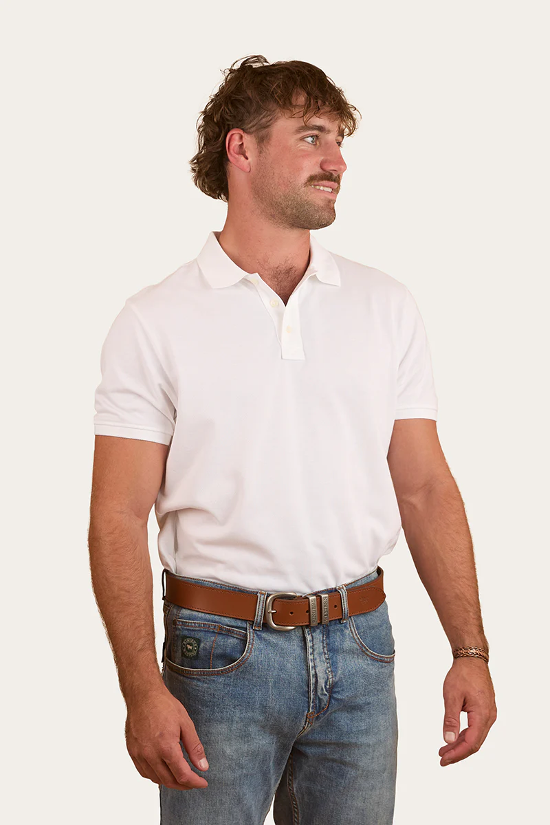 Custom Mens Polo - White