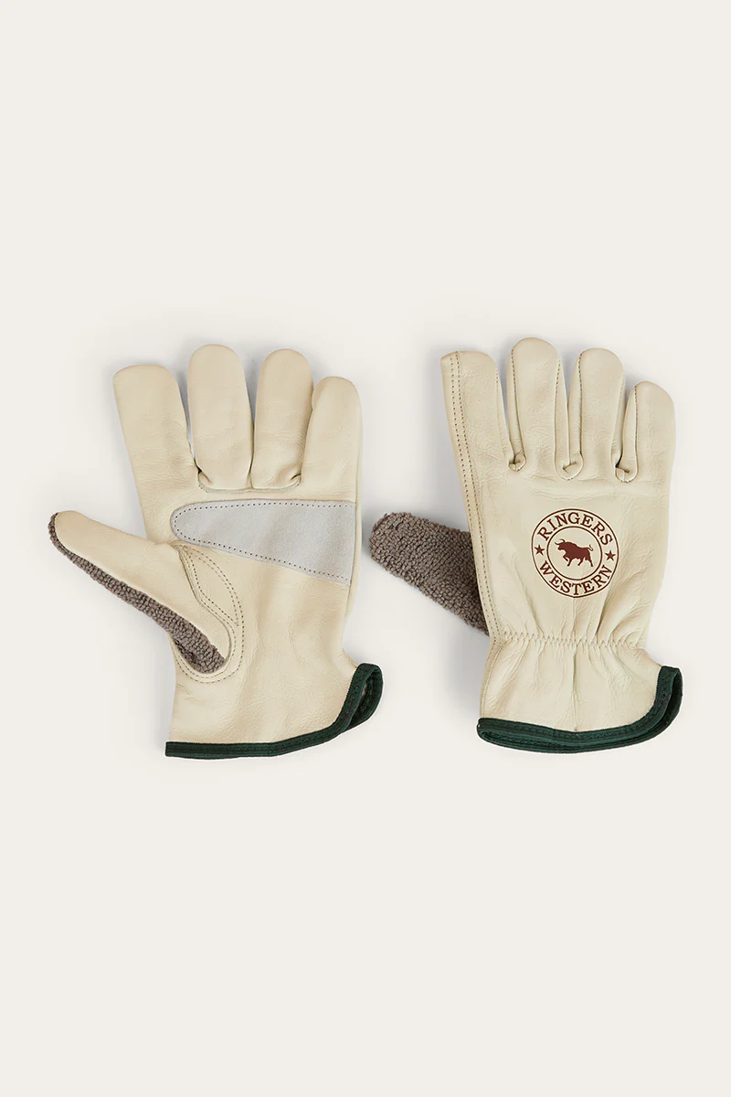 Big Dog Leather Gloves - Ivory