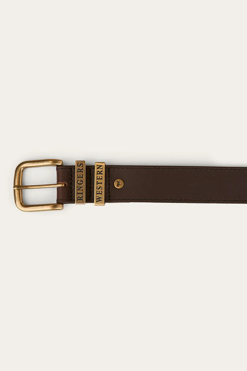 James Belt - Dark Brown / Gold