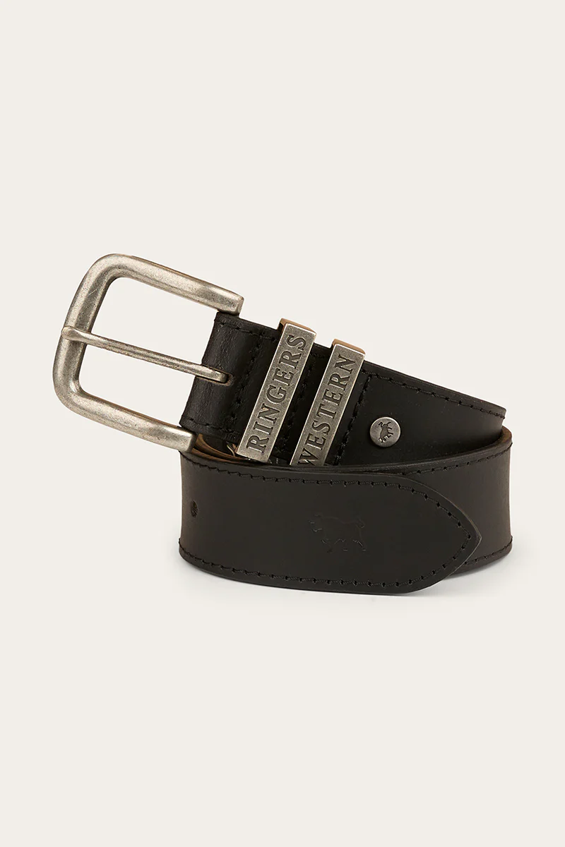 James Kids Belt - Black / Silver