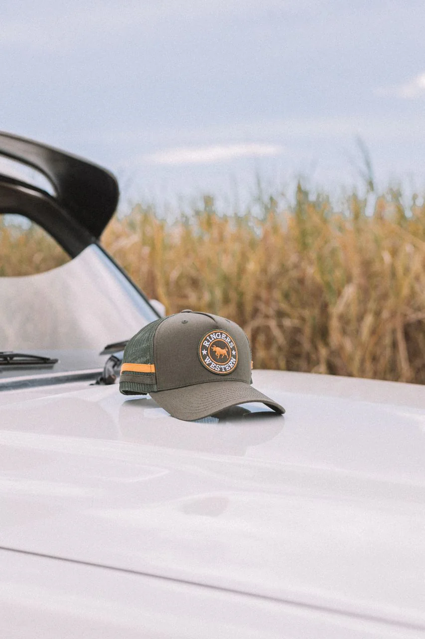 McCoy Trucker Cap - Army/Orange