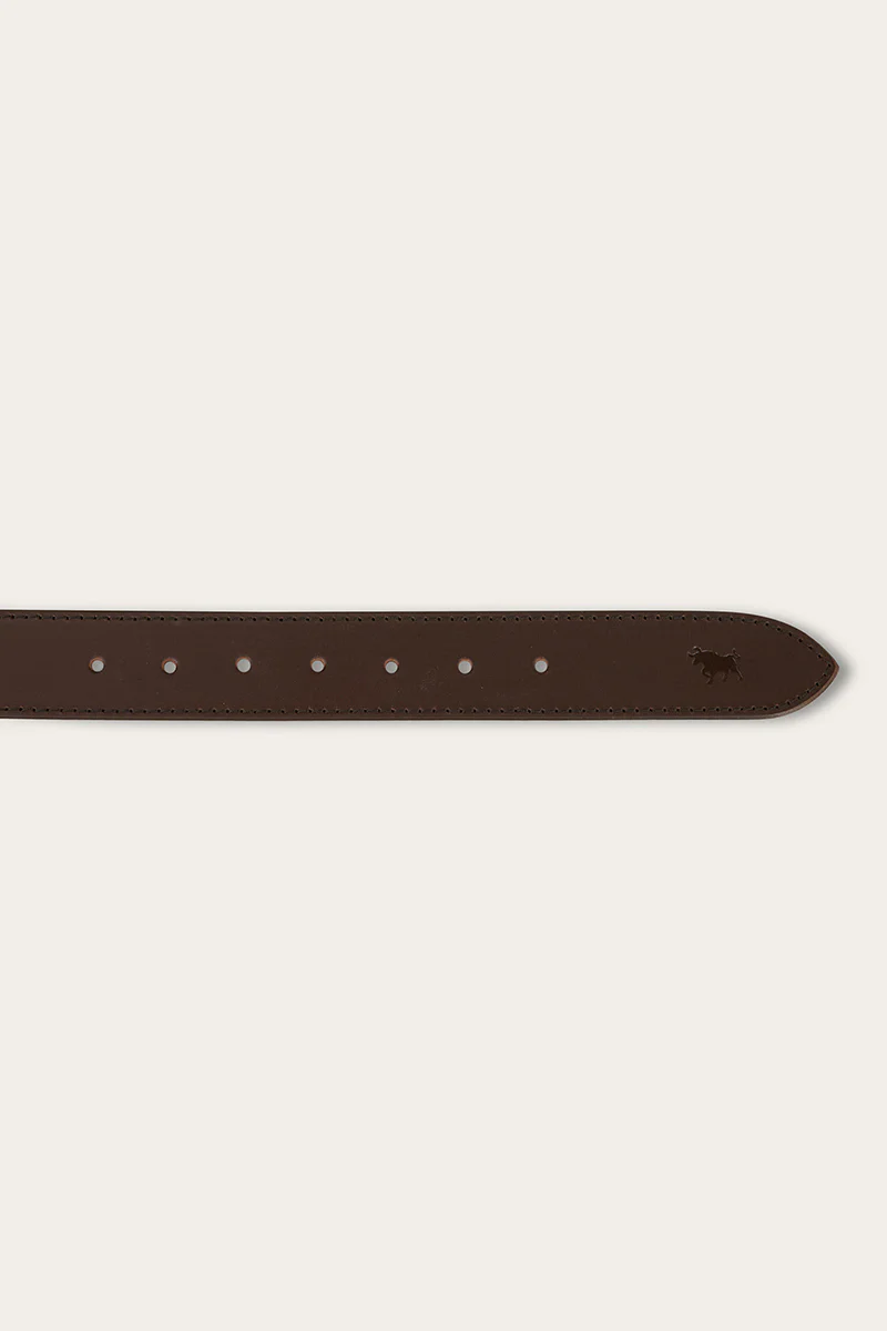 James Kids Belt - Dark Brown / Gold