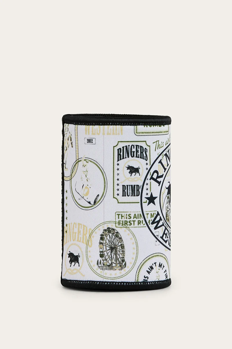 Aint My First Stubby Cooler - Off White / Black