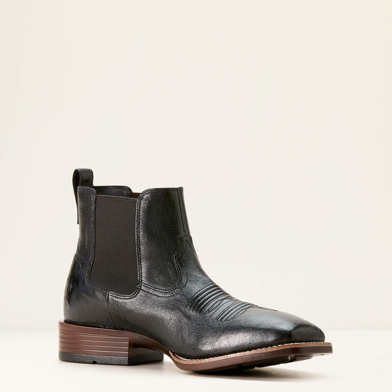 Booker Chelsea Wide Square Toe Western Boot