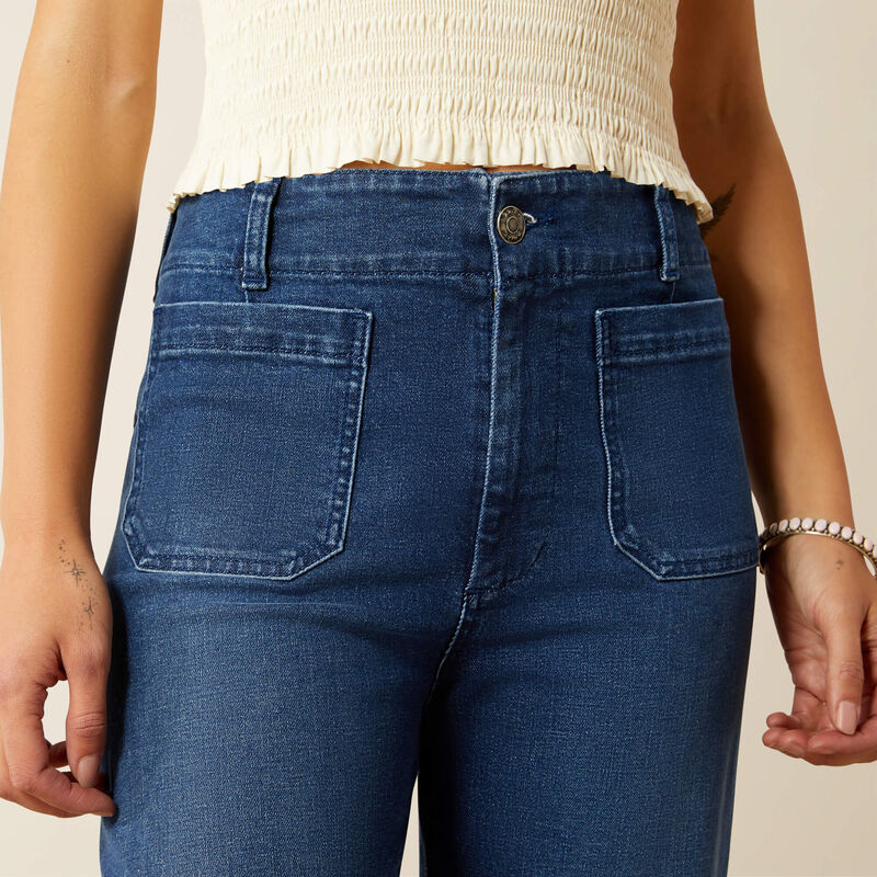 Ultra High Rise Comfort Wide Leg Crop Jeans