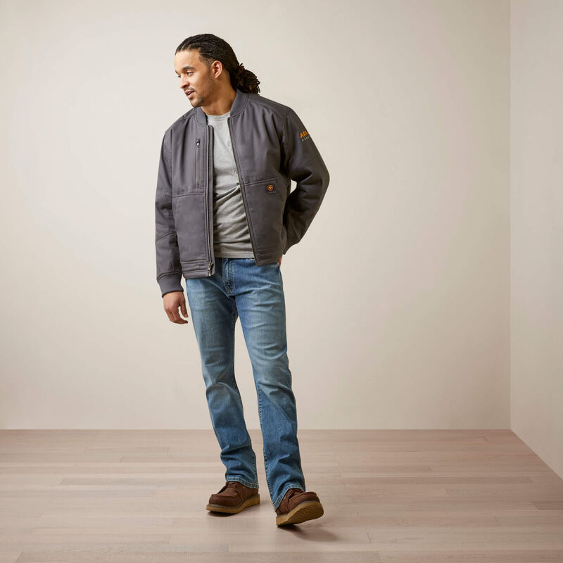 Rebar Stretch Canvas Bomber Jacket
