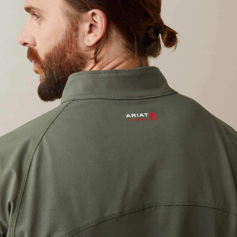 FR Combat Stretch Patriot 1/4 Zip Work Shirt