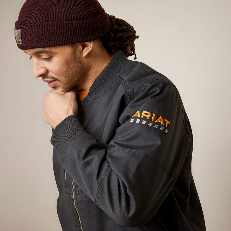 Rebar Stretch Canvas Bomber Jacket
