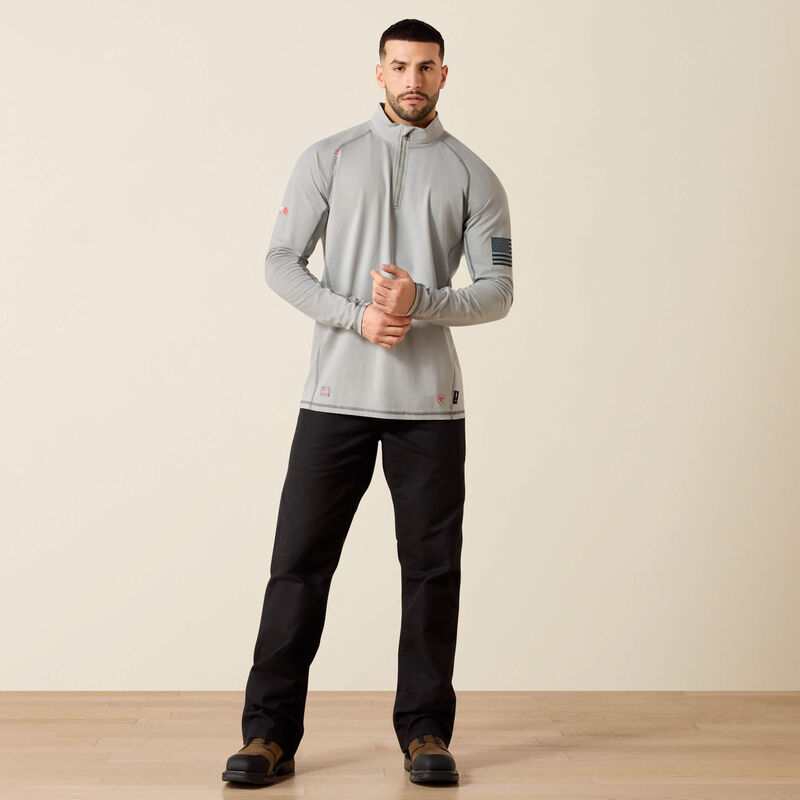FR Combat Stretch Patriot 1/4 Zip Work Shirt