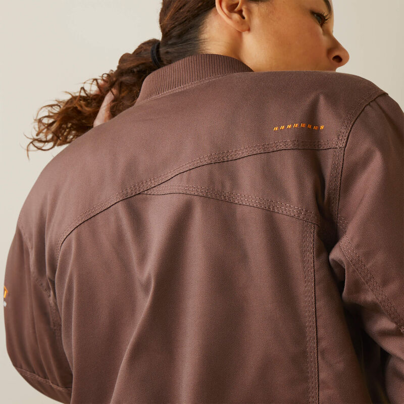 Rebar Stretch Canvas Bomber Jacket