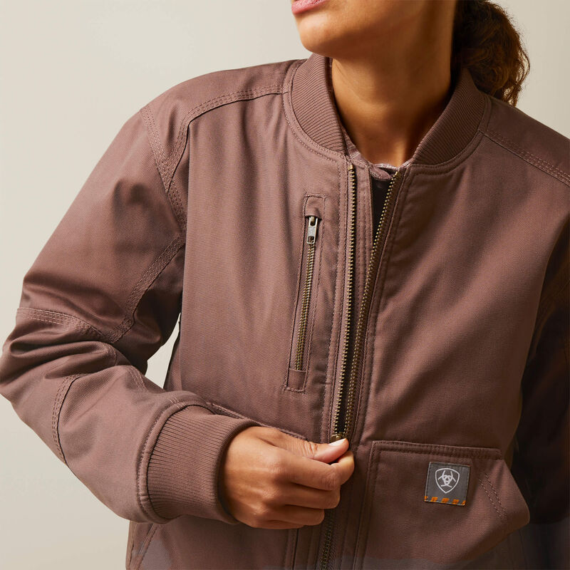 Rebar Stretch Canvas Bomber Jacket