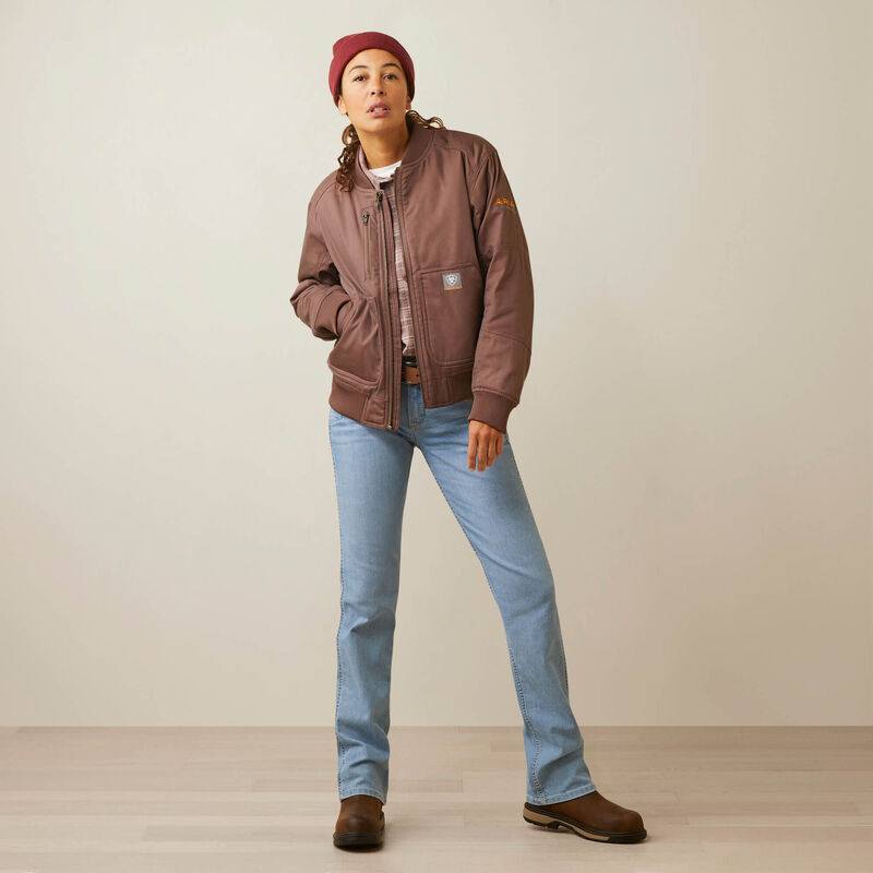 Rebar Stretch Canvas Bomber Jacket