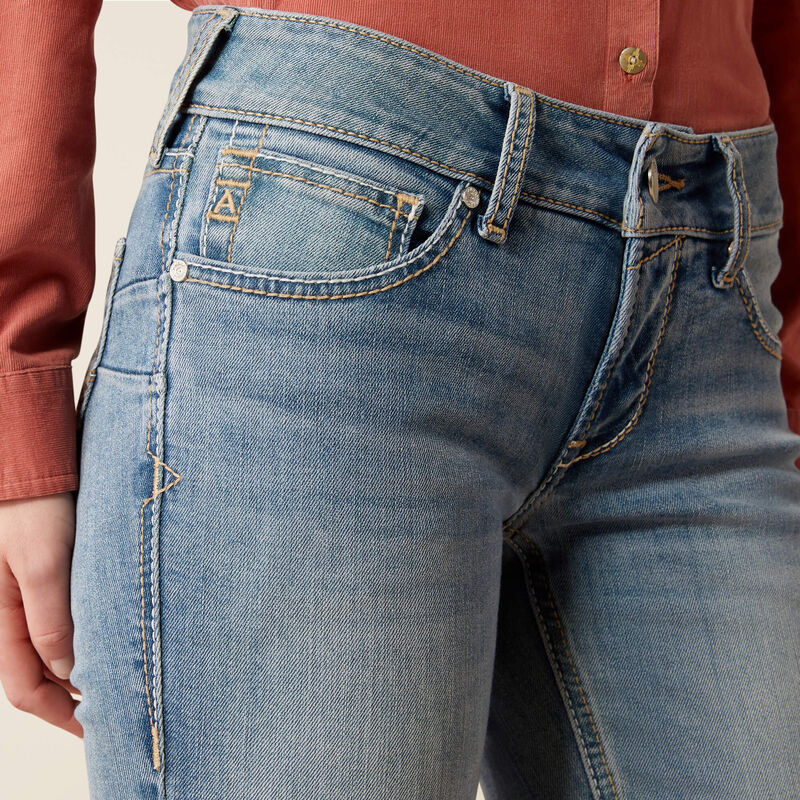 Mid Rise Mallory Straight Leg Jeans