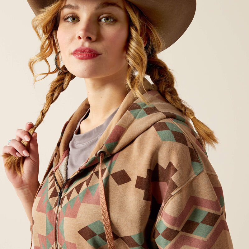 Sunset Spark Crop Hoodie