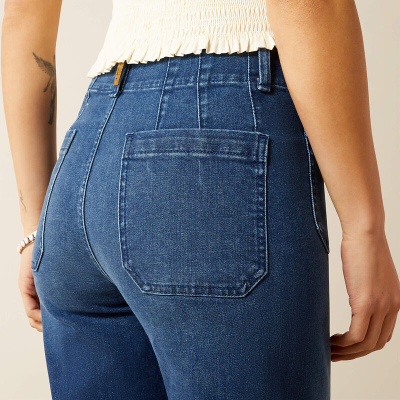 Ultra High Rise Comfort Wide Leg Crop Jeans