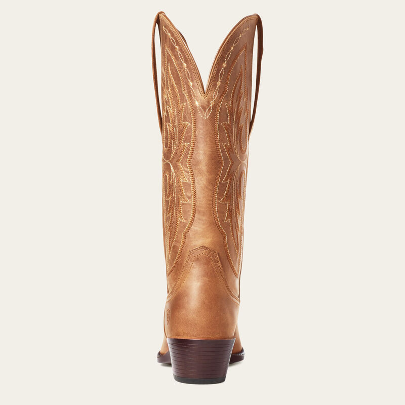 Heritage X Toe Elastic Wide Calf Western Boot