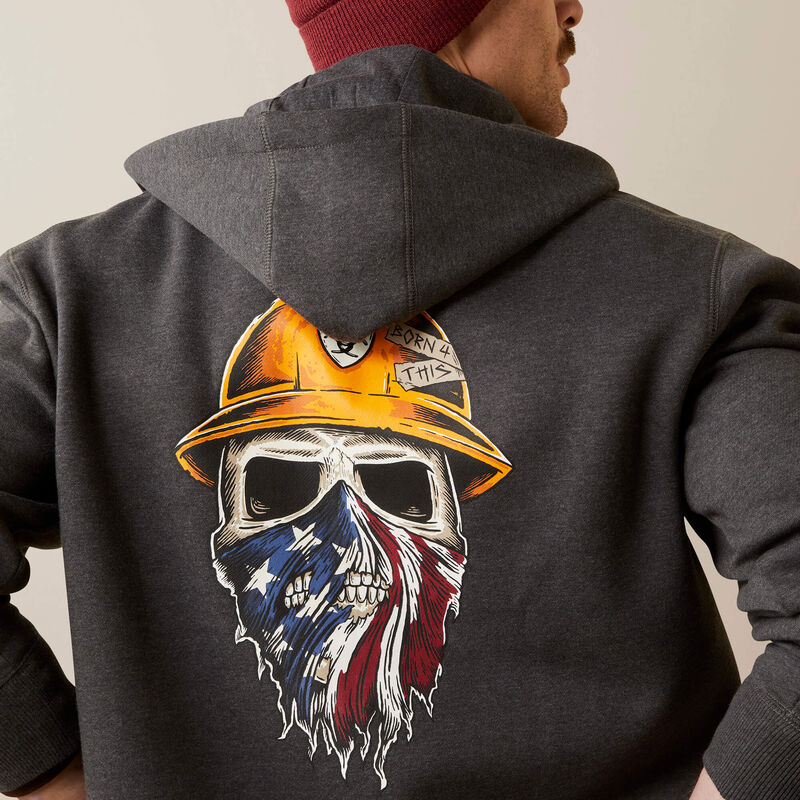 Rebar Born For This Full Zip Hoodie