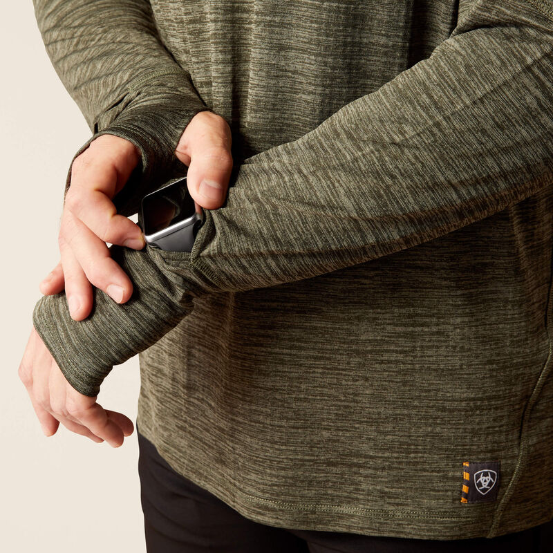 Rebar Gridwork Baselayer 1/4 Zip T-Shirt