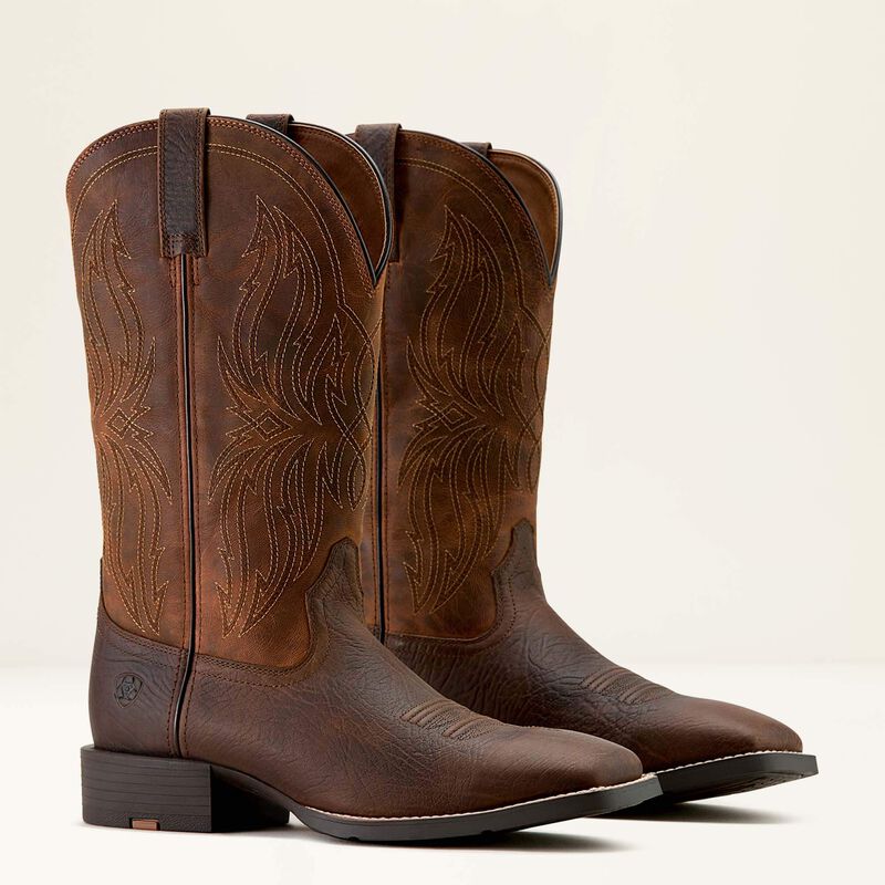 Sport Rustler Wide Square Toe Cowboy Boot