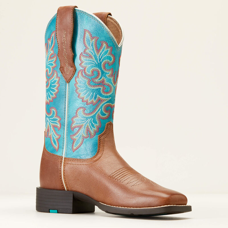 Round Up Wide Square Toe StretchFit Western Boot