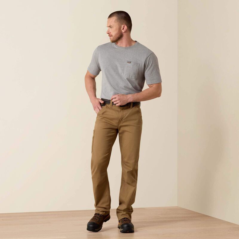 Rebar M4 Relaxed DuraStretch Washed Twill Dungaree Boot Cut Pant