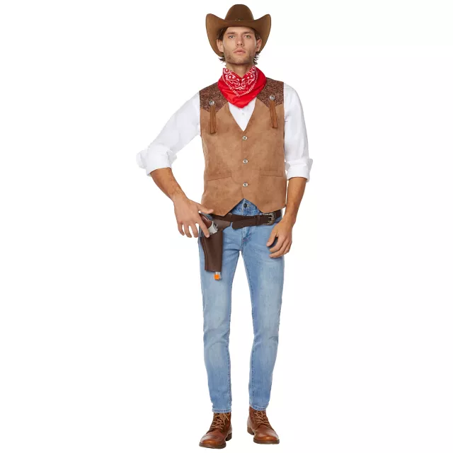 Adult Western Cowboy Plus Size Costume Kit