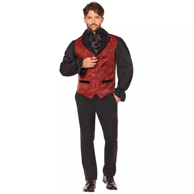 Adult Red Gothic Vampire Twofer Vest