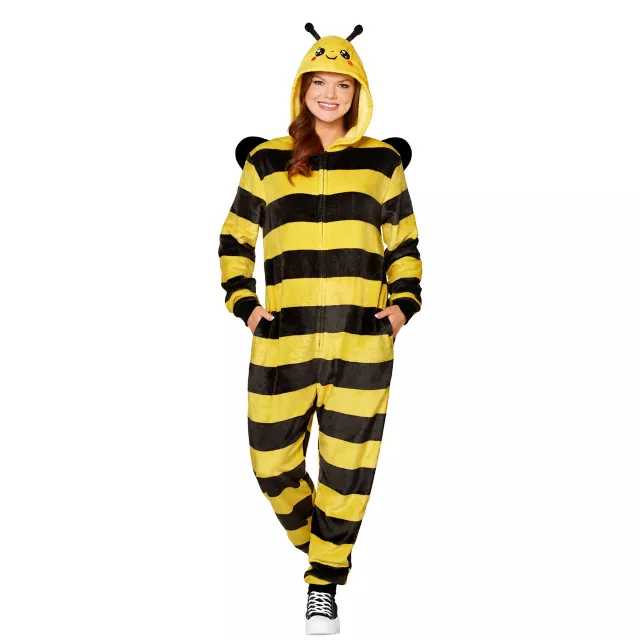 Adult Bee Jumpsuit Costume